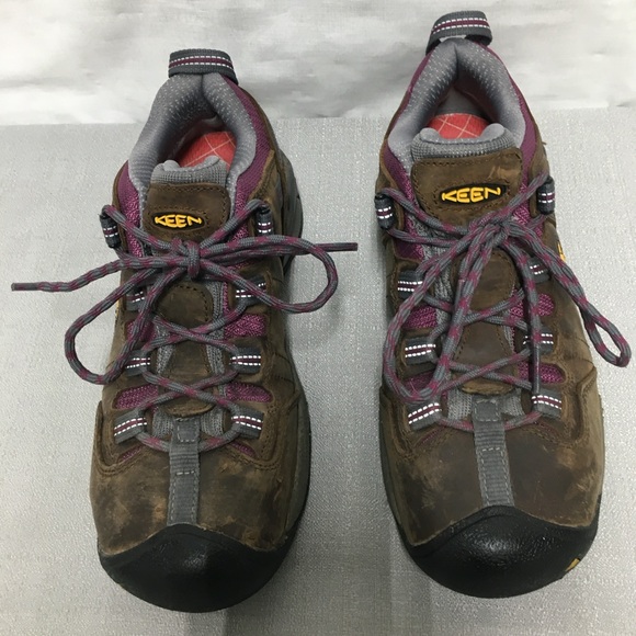 KEEN ASTM F2413-11 Work Boots Steel Toe Womens 8 W Brown US Safety Shoes - Picture 6 of 13